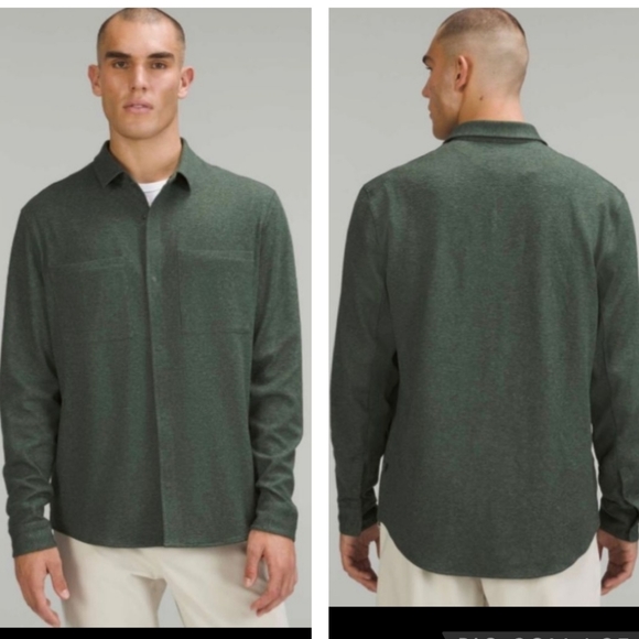 lululemon athletica Other - Lululemon Soft Knit Overshirt Heathered Smoked Spruce Size XS